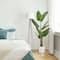 American Art Decor 5ft. Realistic Artificial Palm Tree in White Pot